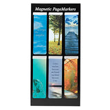 Christian Art Gifts Classic Nature Collection Magnetic Bookmark Set with Scripture, Hymn and Poem for Women and Men, Inspirational Magnetic Pagemarker Set of 6 for Bibles, Books, Size 2.3" x 0.8" Christian Art Gifts