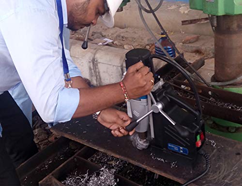 CS Unitec | MABasic 400 Portable Magnetic Drill Press | 1050W 2-Speed Benchtop Power Drill Machine w/up to 1-5/8" Diameter & 6-1/3" Depth of Cut CS Unitec