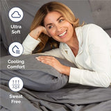 King Size 4 Piece Sheet Set - Comfy Breathable & Cooling Bed Sheets Set - Hotel Luxury Bedding for Women, Men, Kids, Teens, Boys & Girls - Deep Pockets, Ultra-Soft, Wrinkle Free - Oeko-Tex - Dark Grey CGK Unlimited