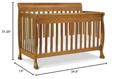 DaVinci Kalani 4-in-1 Convertible Crib in Chestnut, Greenguard Gold Certified DaVinci