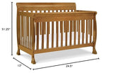 DaVinci Kalani 4-in-1 Convertible Crib in Chestnut, Greenguard Gold Certified DaVinci