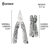 Gerber Gear Suspension-NXT 15-in-1 EDC Multi tool with Pocket Knife, Needle Nose Pliers and Wire Stripper Tools, Gifts for Men, Survival and Camping Gear, Stainless Steel GERBER