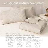 Exclusivo Mezcla King Quilt Set- Brich Beige Quilts Bedding Set with 2 Pillow Shams, Modern King Bedspread with Striped Pattern, Soft Lightweight Bedspreads Coverlets for All Seasons Exclusivo Mezcla