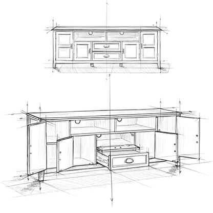 SIMPLIHOME Burlington SOLID WOOD 72 Inch Wide Transitional TV Media Stand in Black for TVs up to 80 Inches, For the Living Room and Entertainment Center