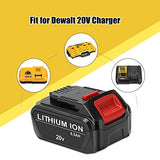 JYJZPB 2 Pack 6.5Ah Replace Battery Compatible for DeWalt 20V MAX Battery DCB200 DCB204 DCB206 DCB206-2 DCB201 DCB203 DCB181 DCB180 DCD/DCF/DCG 20 Volt XR Battery JYJZPB