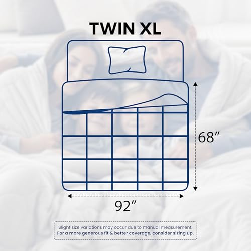 Utopia Bedding Comforters Twin XL Size, All Season Duvet Insert, Down Alternative Box Stitched Bed Comforter with Corner Tabs, Machine Washable (White) Utopia Bedding