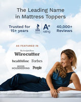 ViscoSoft 4 Inch Pillow Top Memory Foam Mattress Topper Full - Cooling Hybrid Lux Dual Layer Bed Mattress Pad - CertiPur-US Certified ViscoSoft