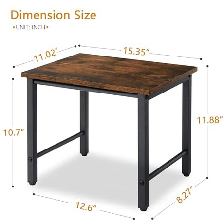 Gewudraw Printer Stand-Desktop Shelf Storage Organizer for Printers,Small End Table, Book Shelf and Wooden Desk Shelf for Home Office Gewudraw