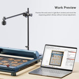 Longer Lightburn Camera for Laser Engraver,5MP Precise Positioning,740 * 560mm Photography Area,Real-Time Multi-Material Engraving Preview Longer