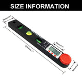 NORTOOLS Digital Angle Finder Protractor,7inch 0-360 degree LCD Digital Protractfor Angle Finder Ruler, Angle Measuring Tool for Woodworking/Carpenter/Construction/DIY Measurement NORTOOLS