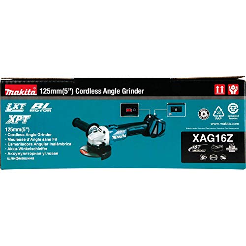 Makita XAG16Z 18V LXT BL 4-1/2”/ 5" Cut-Off/Angle Grinder - WoodArtSupply