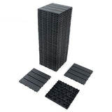Deck Tiles, 44-Pack Patio Deck Tiles, 11.8" x 11.8" Square Waterproof Outdoor All-Weather Use for Balcony Backyard Patio Deck Tiles (Gray 44-Pack) Kang Share
