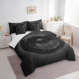 Feelyou Twin Size Speaker Comforter Set, 7 Pieces Lightweight Cool Minimalist Bedding Sets, 3D Pattern Bed in a Bag with Comforter, Sheets, Pillowcases & Shams Feelyou