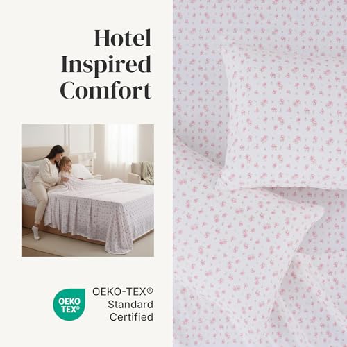 Modern Threads Silky Soft Microfiber and Wrinkle Free Sheets - Luxurious Microfiber Bed Sheets Includes Flat Sheet, Fitted Sheet with Deep Pockets, & Pillowcases Ivory, Full Modern Threads