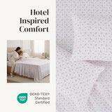 Modern Threads Silky Soft Microfiber and Wrinkle Free Sheets - Luxurious Microfiber Bed Sheets Includes Flat Sheet, Fitted Sheet with Deep Pockets, & Pillowcases Ivory, King Modern Threads
