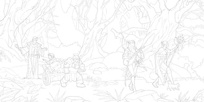 The Dungeons & Dragons Coloring Book: 80 Adventurous Line Drawings