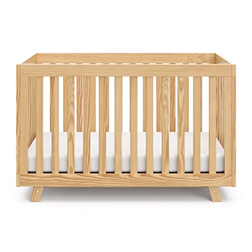 Storkcraft Beckett 3-in-1 Convertible Crib (Natural) – Converts from Baby Crib to Toddler Bed and Daybed, Fits Standard Full-Size Crib Mattress, STORK CRAFT