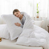 SheRest White Duvet Cover Full Size - Soft Brushed Microfiber, 3 Pieces, 1 Duvet Cover 80x90 Inches with Zipper Closure 8 Ties & 2 Pillow Shams, Breathable Bedding Set for All Season (No Comforter) SheRest