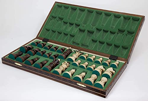 Handmade European Wooden Chess Set with 21 Inch Board and Hand Carved Chess Pieces Chess and games shop Muba