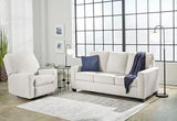 Signature Design by Ashley Rannis Casual Manual Rocker Recliner, White Signature Design by Ashley
