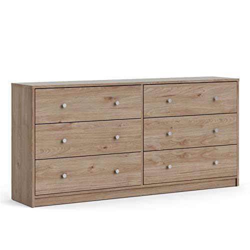 Pemberly Row 3 Piece Dresser and Nightstand Bedroom Set in Jackson Hickory Pemberly Row