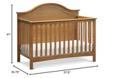 Carter's by DaVinci Nolan 4-in-1 Convertible Crib in Chestnut, Greenguard Gold Certified DaVinci