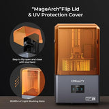 Creality Resin 3D Printer Halot-Mage, 8K Resolution Outperforms 12K Print Detail 10.3" Monochrome LCD UV Photocuring Larger Resin Printer with High-Precision Integral Light Fast Print Dual Z-axis Rail Creality