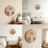 Myfelicity Embroidery kit,Handmade Nativity Scene Embroidery Hoop Art Set, Religious Christmas Theme, 3-Piece Collection with Angels and Manger Scene in Natural Earth Tones (60035-60037-60038)