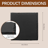 24 PCS Slate Coasters Black Square 4 Inch Bulk Rock, Blank Laser Engraving, Scratch Resistant Bottom, Home Office Kitchen Gift Wedding Bar Party DASSNANE
