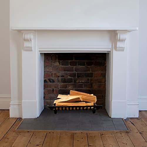 AGTEK 24 inch Fireplace Log Grate Heavy Duty Solid Steel Fire Grates Wood Stove Chimney Burning Rack Holder AGTEK