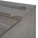 YOPTO Full Size Murphy Bed Chest,Folding Storage Wall Bed with Large Drawers,USB Ports & 2 Three-Prong Outlets,Hidden Cabinet Platform Bed W/Wood Slats Support,for Bedroom,Guest Room,Brushed Gray YOPTO