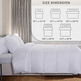 NEXHOME PRO Viscose from Bamboo Cooling Comforter, White Queen Lightweight Down Alternative Cool Natural Organic Duvet Insert, Summer Bedding Blenket Cool for Hot Sleepers,8 Corner Tabs(90"x 90") NEXHOME PRO