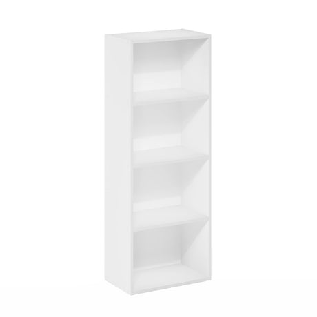 Furinno Luder Bookcase / Book / Storage, 4-Tier, White Furinno