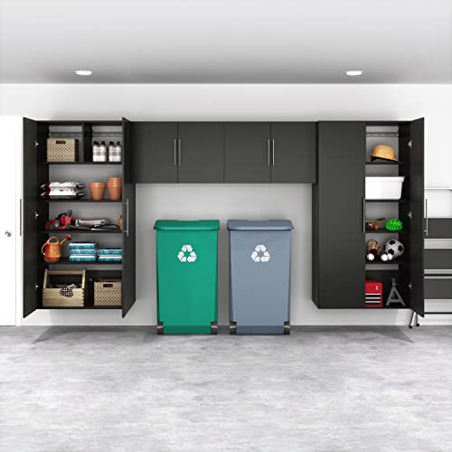 HangUps Upper Storage Cabinet, 30", Black Prepac