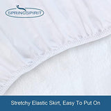 King Size Mattress Cover Protector 100% Waterproof Noiseless Mattress Topper Pad Bed Sheets Fitted up to 18'' Breathable Terry Ultra Soft & Skin-Friendly Mattress Protector King Machine Wash SPRINGSPIRIT