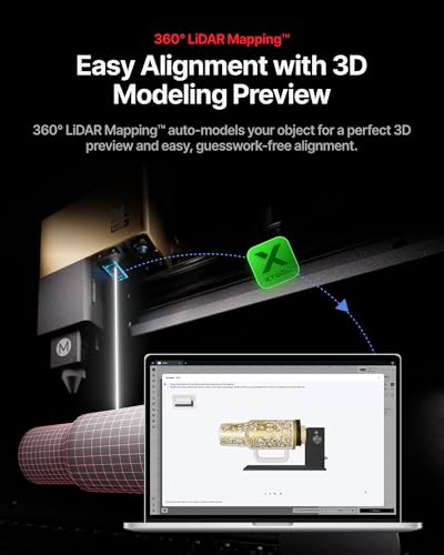 xTool RA3 World's First Smart MagSwap Rotary for xTool P3, F2 Ultra, F1 Ultra, F2 Laser Engraver, 360° LiDAR Mapping Alignment, Intelligent Rotary that Masters Engraving on Rings, Tumblers & Ornaments xTool