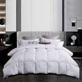 Martha Stewart White Down Feather Comforter Twin Size - 600 Fill Power 100% Cotton Down Duvet Insert, Made in USA, All Season Medium Warmth Comforter with Corner Loops - 68" x 90" Martha Stewart