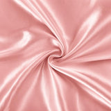 SiinvdaBZX 3-Piece Set Satin Twin Fitted Sheet & 2 Pillowcase, Blush Pink Silky Soft Fitted Bottom Sheet, Wrinkle Free, Fade Resistant, Deep Pocket Bed Sheet (Deep Up to 15") SiinvdaBZX