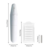 M&G Electric Eraser for Artists, Rechargeable 60 Eraser Refills, Automatic Portable Plastic Pen, Requires 2 AAA Batteries (Not Included), Battery Operated for Drafting, Sketching, Painting (White) M&G
