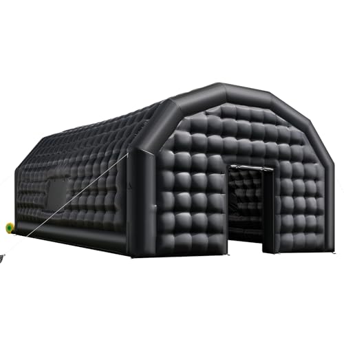 VEVOR Inflatable Nightclub, 26.2 x 19.7 x 13.1 ft Inflatable Party Tent with 1100W Blower & Sandbag, Ventilated Blow up Night Club with 2 Windows, Air Cube House for Event Birthday Wedding Party VEVOR
