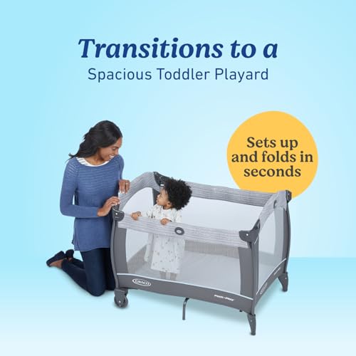Graco Pack 'n Play Close2Baby Bassinet Playard Features Portable Bassinet Diaper Changer and More, Derby Graco