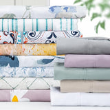Pointehaven Bedding Full Bed Sheet Set- 4 Pieces Bedding- 100% Polyester Microfiber- Super Soft Easy Care Bed Linen Set - Breathable, Deep Pockets, Extra Soft (Full Daisy) Pointehaven