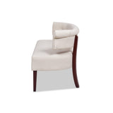Jennifer Taylor Home Jared Roll Arm Upholstered Tufted Entryway Bench with Back Settee Jennifer Taylor Home