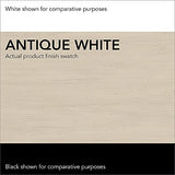 Bush Furniture Salinas 60W Antique White L Shaped Desk Set with Hutch, File Cabinet & Bookcase Bush Business Furniture