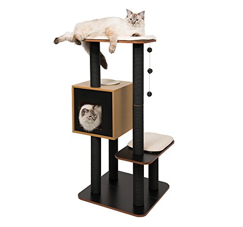 Vesper Cat Tree, High Base, Walnut, 52045 VESPER