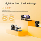 Longer Chuck Rotary Roller is ideal for engraving cylindrical, wine glass, and irregular objects. Y-axis 360° rotation, compatible with Ray5, Ray5 Mini, B1, and most other frame-style laser engravers. Longer