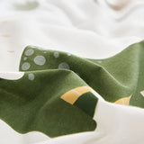 Joyreap Dinosaur Kids Cotton Comforter Set for Boys Girls, Twin Size 3pcs Cotton Bedding Comforter, Fresh Green Dinosaurs on White Design, Skin-Friendly Breathable for All Season- 68x88 inches Joyreap