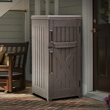 YITAHOME 60-Gallon Secure Package Delivery and Storage Box, Double-Wall Resin, Weatherproof, for Outdoor Use, Curbside or Porch, 8.5 Cubic Feet, Brown YITAHOME