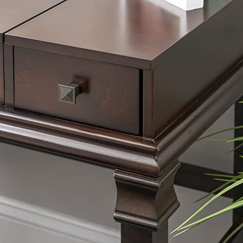 Linon Angela Walnut Vanity Set,30" x 36" x 18" Linon