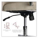 Workspace by Alera Leather Task Chair, Supports Up to 275 lb, 18.19" to 21.93" Seat Height, White Seat, White Back Alera